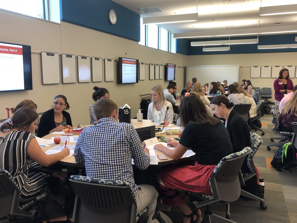 HSC students discuss topics during UW CIPE learning module
