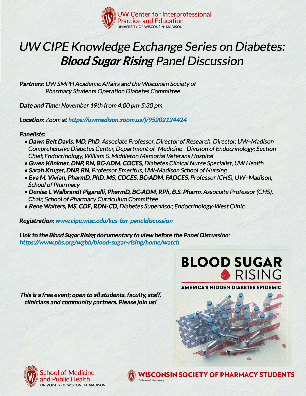 UPDATED KES Blood Sugar Rising 2020 - Flyer with links