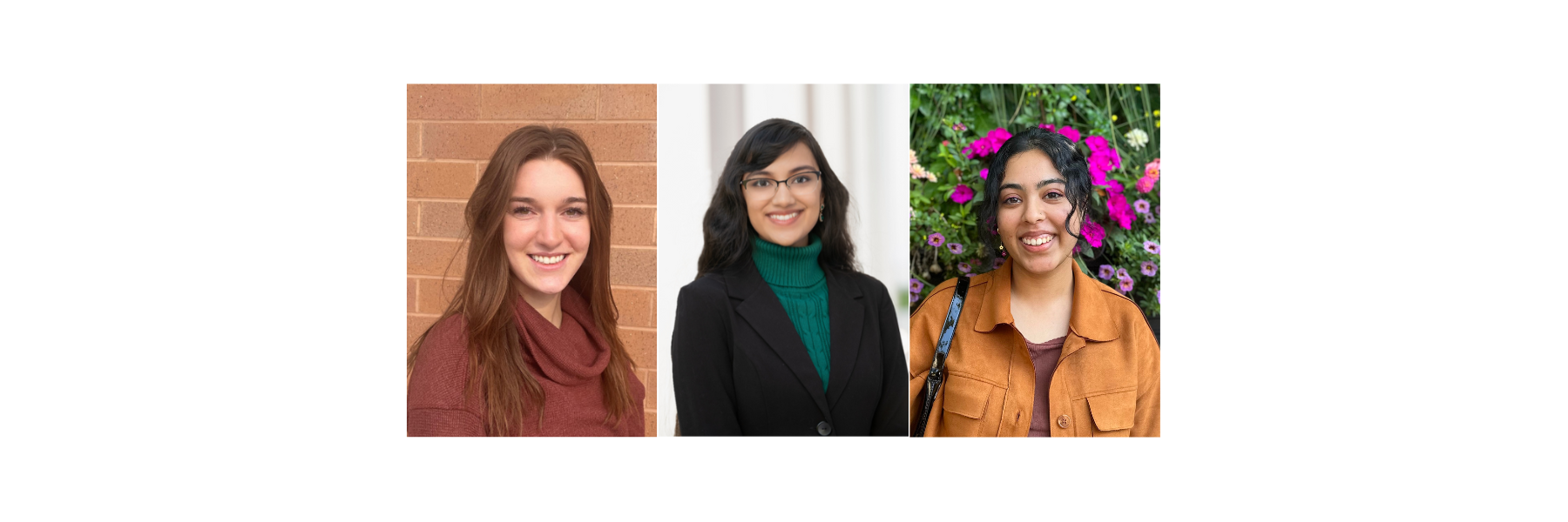 2023 Mischler IPE Scholarship Awardees Dia, Alankrit, and Uzma