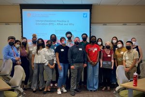 Students apart of the Health Professions Shadowing Program (HPSP) during a workshop UW Center for Interprofessional Practice and Education (UW CIPE)