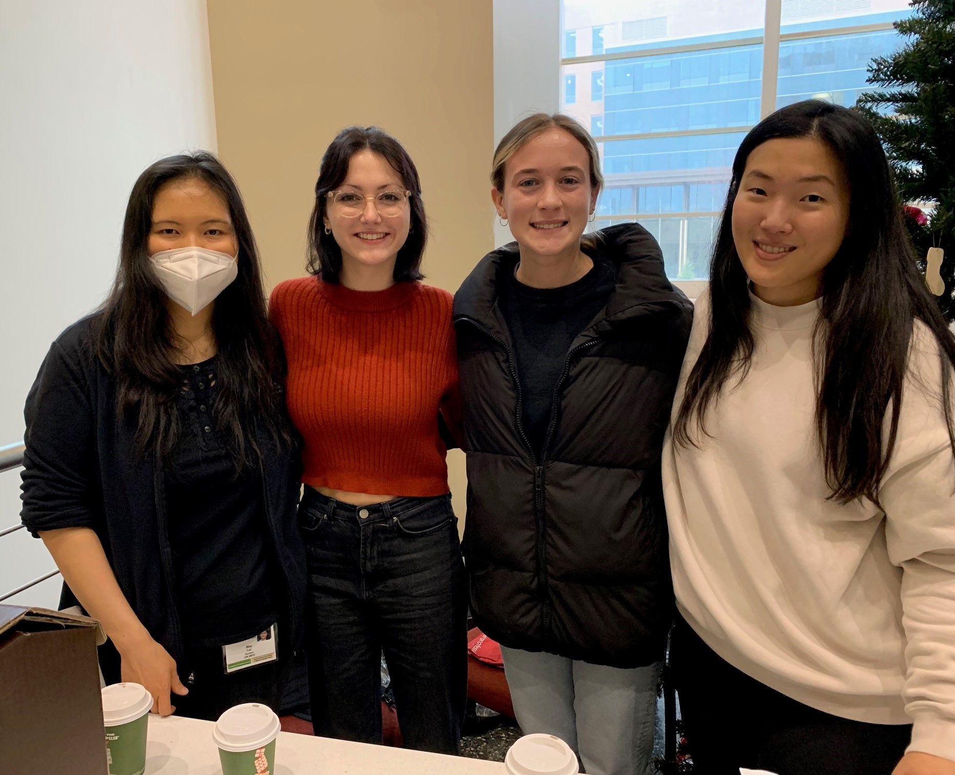 IPHC Executive Board at Coco, Cookies, & k-9 event- Kha Lor, Cecilia Hickey, Erika Intrepidi, and Tammy Young Chung. Not pictured Nikki Huynh