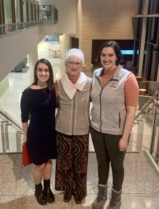 Elaine Mischler, Julia Schiller, and Katie Tredinnick at the Elaine Mischler MD Interprofessional Education Scholarship Award Ceremony