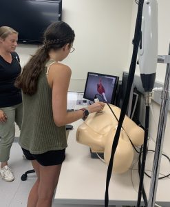 LEAP Student Sarina in UW Simulation Lab
