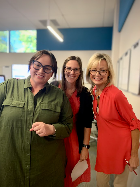 Facilitators Lacey Alexander (Nursing), Beth Fields (Occupational Therapy) and Beth Martin (Pharmacy) during ITCM Fall 2023
