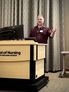 Dr. John Martin speaking on behalf of the UW Teaching Academy.