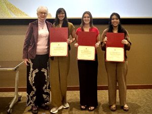 Dr. Elaine Mischler with Mischler MD IPE Scholarship Recipients