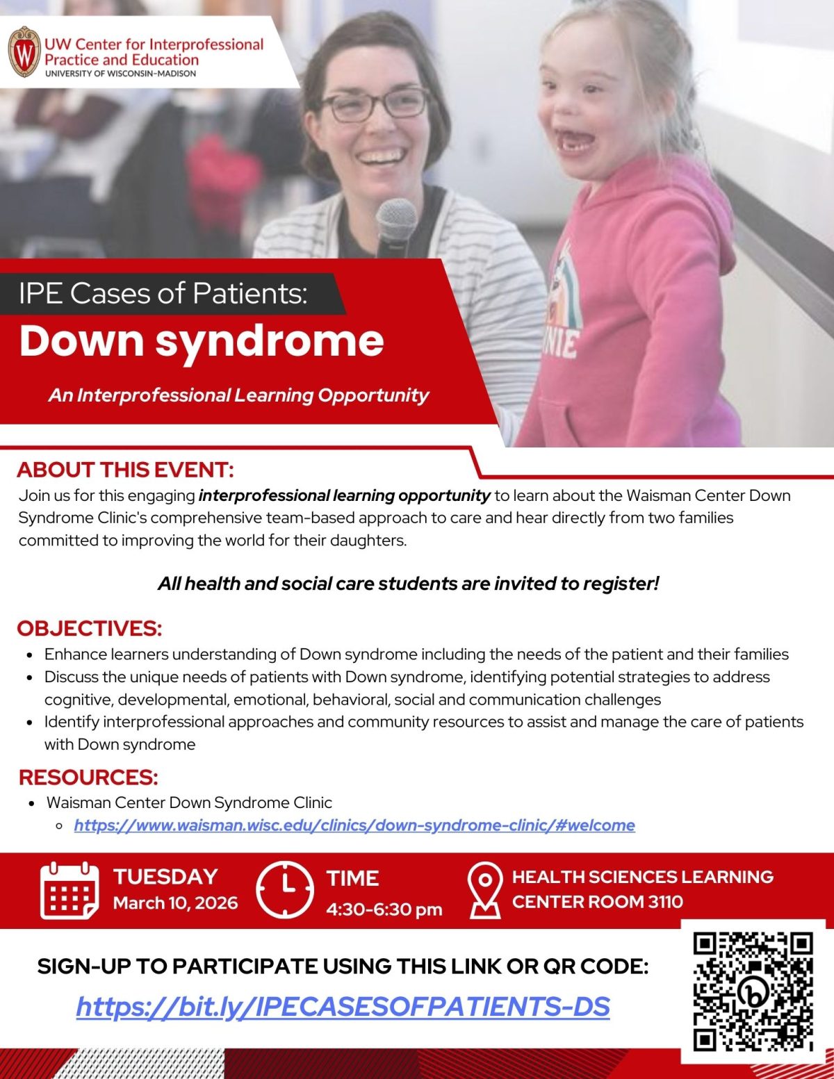Registration Open for Cases of Patients: Down syndrome (3/10) and Addiction Medicine (4/28)