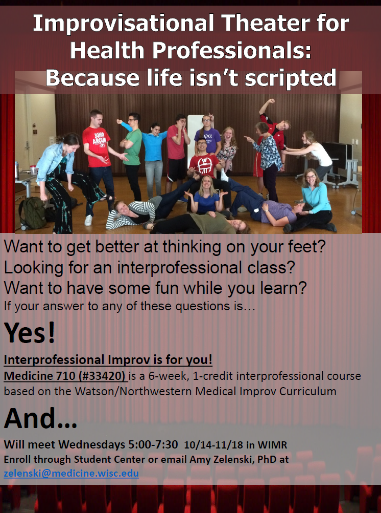 Fall 2026 IPE Course: Improv for Health Professionals